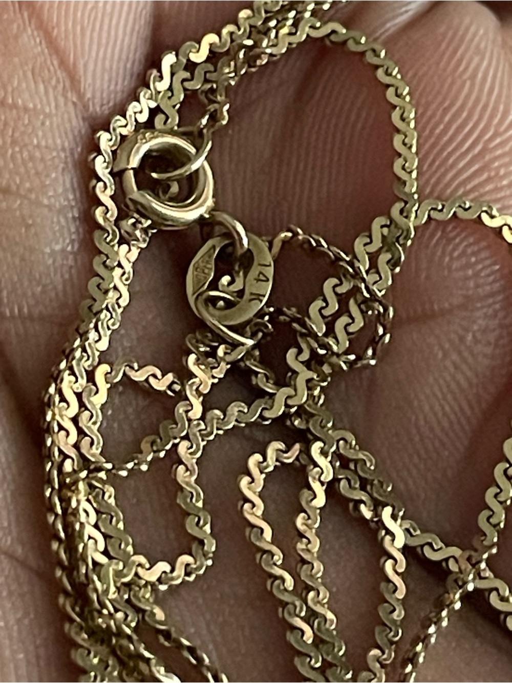 Real! 14kt Gold Necklace